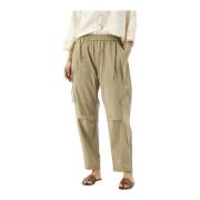 Gianna Pants Sand Broek IN Front , Beige , Dames