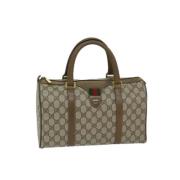 Pre-owned Canvas handbags Gucci Vintage , Beige , Dames