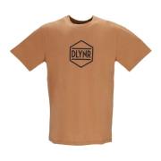 Logo Tee Khaki Korte Mouw T-shirt Dolly Noire , Brown , Heren