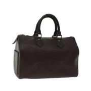 Pre-owned Leather handbags Louis Vuitton Vintage , Brown , Dames