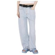 Ballon Jeans met Leren Riem Alexander Wang , Blue , Dames