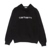 Zwart/Wit Hoodie Carhartt Wip , Black , Heren