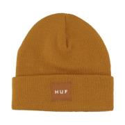 Geribbelde Beanie Hoed Set Latte HUF , Beige , Heren