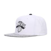 NBA Knicks Plat Klep Snapback Pet Mitchell & Ness , White , Heren