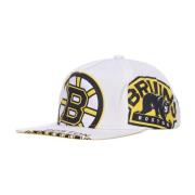 Boston Bruins Platte Klep Pet Mitchell & Ness , White , Heren