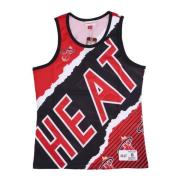 Miami Heat Tank Top NBA Jumbotron Mitchell & Ness , Multicolor , Heren