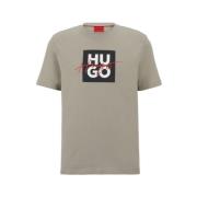 Beige T-shirt voor mannen Hugo Boss , Beige , Heren