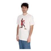 Pointillism Grafische Tee Wit/Zwart Jordan , White , Heren