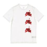 Klassieke Jumpman Heren T-shirt Wit/Rood/Zwart Jordan , White , Unisex