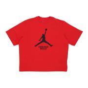 Chicago Bulls Boxy Tee Rood Jordan , Red , Dames