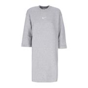 Phoenix Fleece Oversized Sleeve Jurk Nike , Gray , Dames