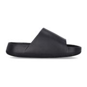 Gevormde Rubber Slippers Zwart Nike , Black , Heren