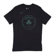 Boston Celtics Logo Tee Zwart Nike , Black , Heren