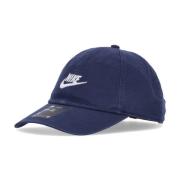 Gebogen Klep Clubpet Middernachtblauw/Wit Nike , Blue , Unisex