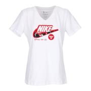 Chicago Bulls Logo Tee Nike , White , Dames