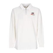 Lange Mouw Polo Sportkleding Trend Rugby Nike , White , Heren