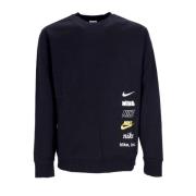 Heren Crewneck Sweatshirt Zwart Nike , Black , Heren