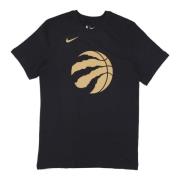 Toronto Raptors Logo Tee Nike , Black , Heren