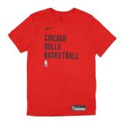 Chicago Bulls Basketball Tee Nike , Red , Heren