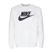 Grafische Crew Sweatshirt Wit Sportkleding Nike , White , Heren