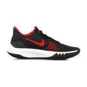 Precision V Lage Sneaker Zwart/Rood/Wit Nike , Black , Heren