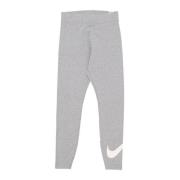 High-Waisted Swoosh Leggings Nike , Gray , Dames