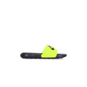 Flexibele Rubberen Slippers Zwart/Zwart/Volt Nike , Green , Heren