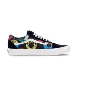 Klassieke Lage Top Sneaker Zwart/Multi Vans , Multicolor , Heren