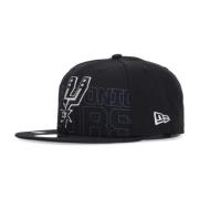 NBA Draft Flat Brim Cap New Era , Black , Unisex