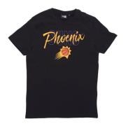 Phoenix Suns Script Tee Zwart/Geel New Era , Black , Heren