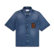 Ronan Denim Overhemd Axel Arigato , Blue , Heren