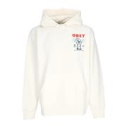 Lichtgewicht Hoodie Clear Power Fleece Obey , White , Heren