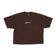 Bloemen Crop Tee in Java Brown Obey , Brown , Dames