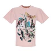 Roze Klei Motief Tee Dames Obey , Pink , Dames