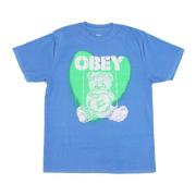 Liefde Doet Pijn Pigment Tee Azure Obey , Blue , Heren