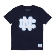 Ncaa Logo Tee Unchee Navy Mitchell & Ness , Blue , Heren