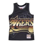 NBA Big Face Tank Top Mitchell & Ness , Black , Heren