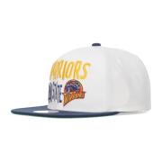 NBA Snapback Cap Golden State Warriors Mitchell & Ness , White , Heren