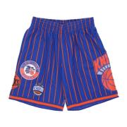 NBA Thuisstad Mesh Basketbalshorts Mitchell & Ness , Blue , Heren