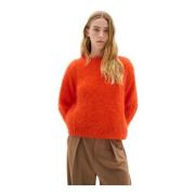 Diep Oranje Gebreide Trui InWear , Orange , Dames