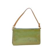 Pre-owned Leather louis-vuitton-bags Louis Vuitton Vintage , Green , D...