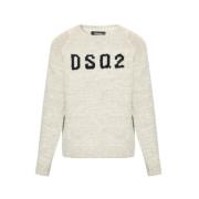 Heren Gebreide Trui Dsquared2 , Beige , Heren