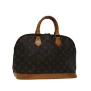 Pre-owned Canvas handbags Louis Vuitton Vintage , Brown , Dames