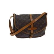 Pre-owned Canvas louis-vuitton-bags Louis Vuitton Vintage , Brown , Da...