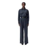 Werkstijl Jumpsuit met Elegantie Bizuu , Blue , Dames