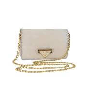 Pre-owned Leather prada-bags Prada Vintage , White , Dames