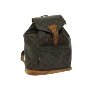 Pre-owned Canvas backpacks Louis Vuitton Vintage , Brown , Dames