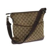 Pre-owned Canvas gucci-bags Gucci Vintage , Beige , Dames