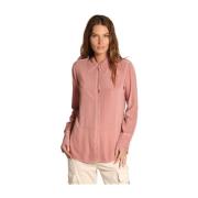 Elegante Viscose Blouse Nicole Mason's , Pink , Dames