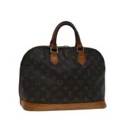 Pre-owned Canvas handbags Louis Vuitton Vintage , Brown , Dames